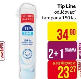Odličovací tampony Tip Line