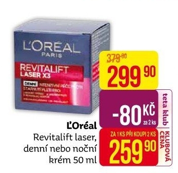 Krém pleťový proti vráskám Laser X3 Renew Revitalift L'