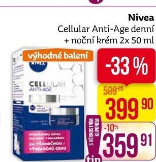 Balení krém denní a noční omlazující Anti-age Cellular Nivea