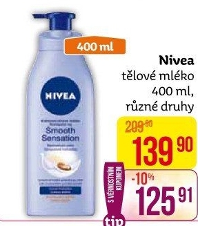 Tělová mléka Nivea