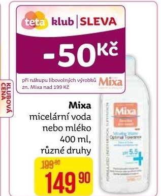 Micelární voda Mixa