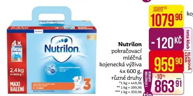 Kojenecké mléko Nutrilon