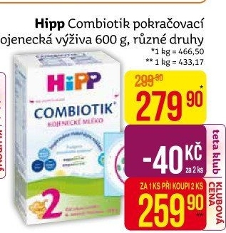 Kojenecké mléko Combiotik Hipp