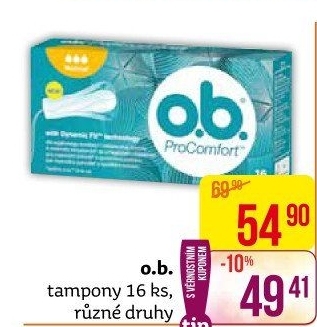 Tampony ProComfort O.B.