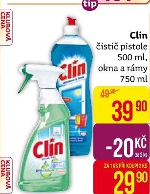Čistič oken s alkoholem Clin