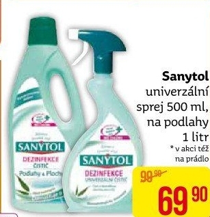 Dezinfekční univerzální čistič ve spreji Sanytol
