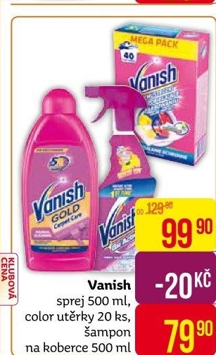 Odstraňovač skvrn ve spreji Oxi Action Vanish