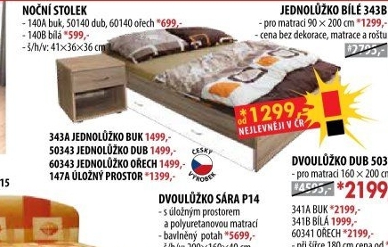 Noční stolek 140 buk