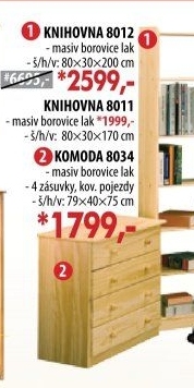 Knihovna 8012 lakovaná