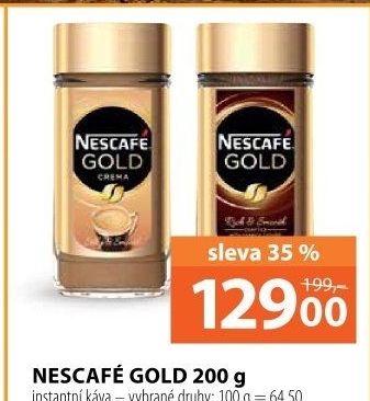 Instantní kávy Nescafé Gold