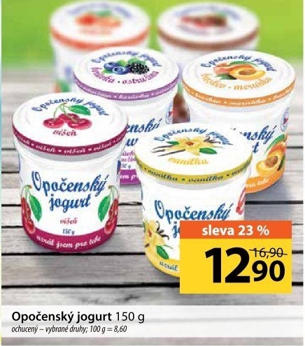 Jogurt ochucený Opočenský Bohemilk