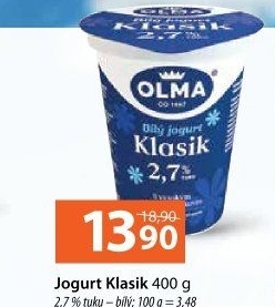 Bílý jogurt Klasik Olma