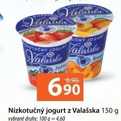 Jogurt nízkotučný ochucený z Valašska Mlékárna Valašské Meziříčí