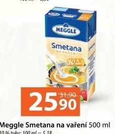 Smetana na vaření Meggle 10%