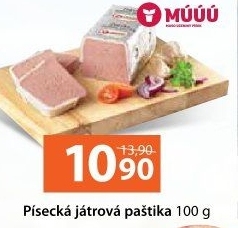 Paštika játrová písecká Maso uzeniny Písek