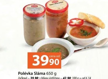 Polévka čočková Sláma