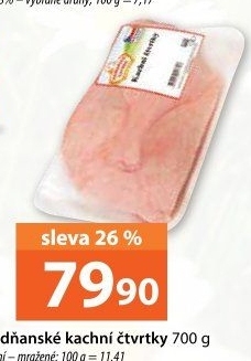 Čtvrtky kachní mražené Vodňanská kachna