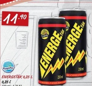 Energetický nápoj Energeťák Kapíto