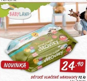 Vlhčené ubrousky dětské Babyland