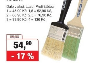 LAZUR PROFI ŠTĚTCE
