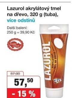 Akrylátový tmelLazurol