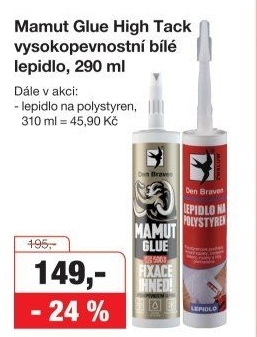 Lepidlo na polystyren Den Braven