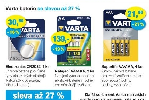 VARTA BATERIE