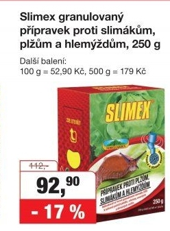 Přípravek proti slimákům Slimex Nohel Garden