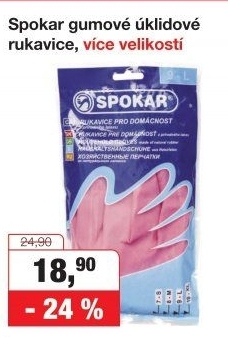 Rukavice gumové Spokar