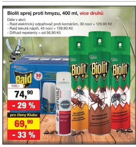 Přípravky proti hmyzu Biolit