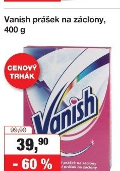 Prací prášek na záclony Vanish