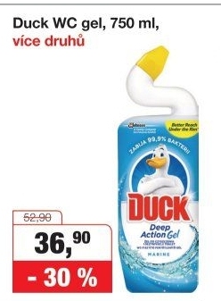 Gelový čistič WC Duck