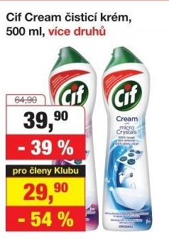 Krémový čistič Cif Cream
