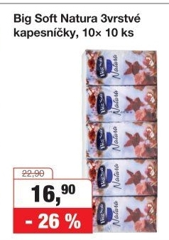 Papírové kapesníčky 3vrstvé Big Soft