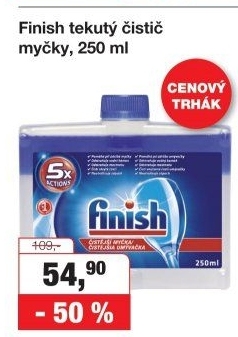 Čistič myčky Finish