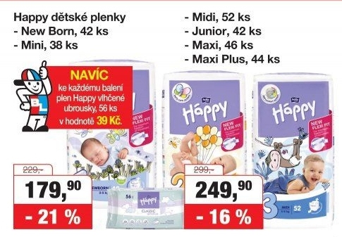 Pleny dětské Háppy Bella