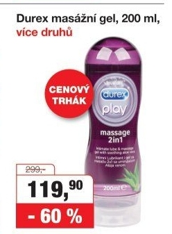 Gel lubrikační 2v1 Play Durex