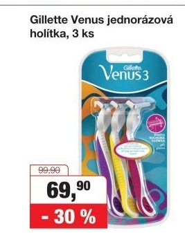 Jednorázová holítka dámská Gillette Venus 3