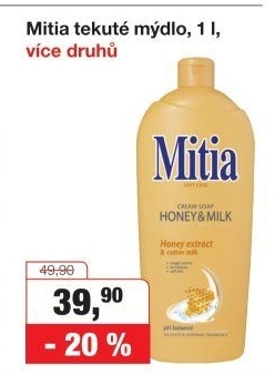 Tekuté mýdlo Mitia - náhradní náplň