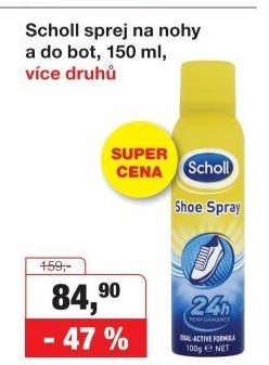 Deodorant sprej do bot Scholl