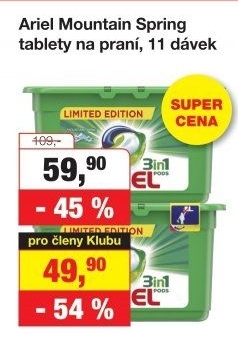 Prací kapsle 3v1 Ariel