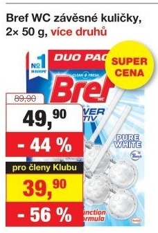 WC blok tuhý Power Aktiv Bref