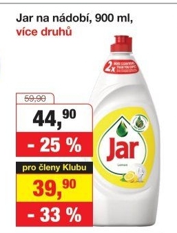 Prostředek na nádobí Jar