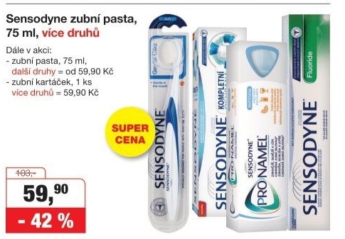 Kartáček na zuby Sensodyne
