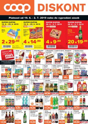 akční leták COOP 19.6.2019-2.7.2019