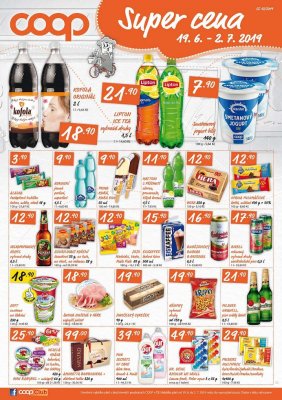 akční leták COOP 19.6.2019-2.7.2019