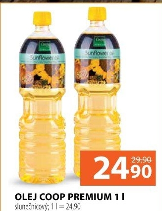 Slunečnicový olej Coop Premium