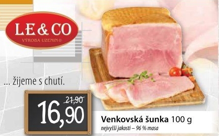 Šunka venkovská nejvyšší jakosti LE&amp