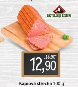 Střecha kapiová Kostelecké uzeniny