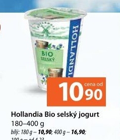 Bílý jogurt selský bio Hollandia